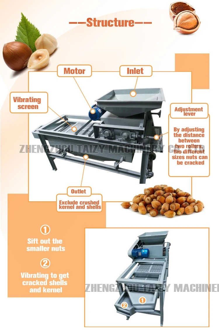 Almond Hazelnut Shelling Peeling Machine Almond Hazelnut Shelling Peeling Machine